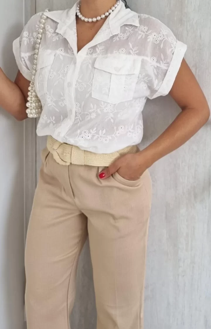 CAMISERA HOJALILLO MANGA CORTA