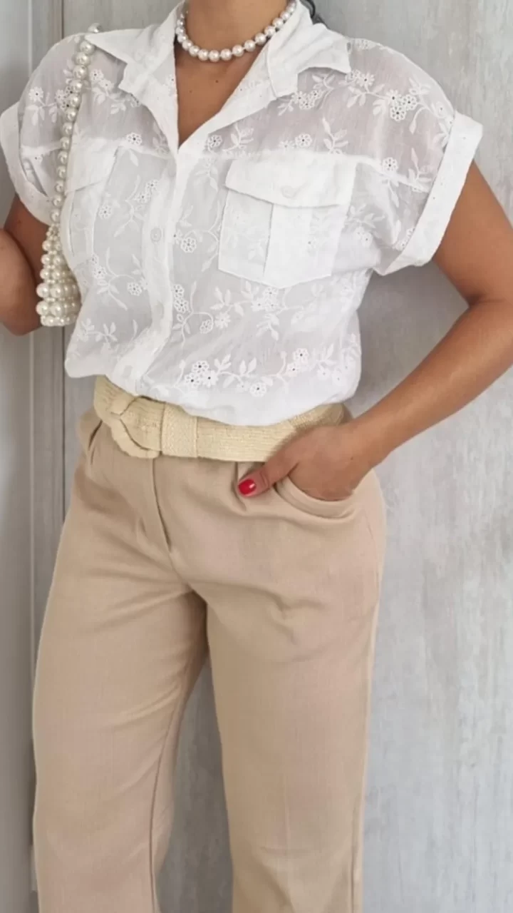 CAMISERA HOJALILLO MANGA CORTA