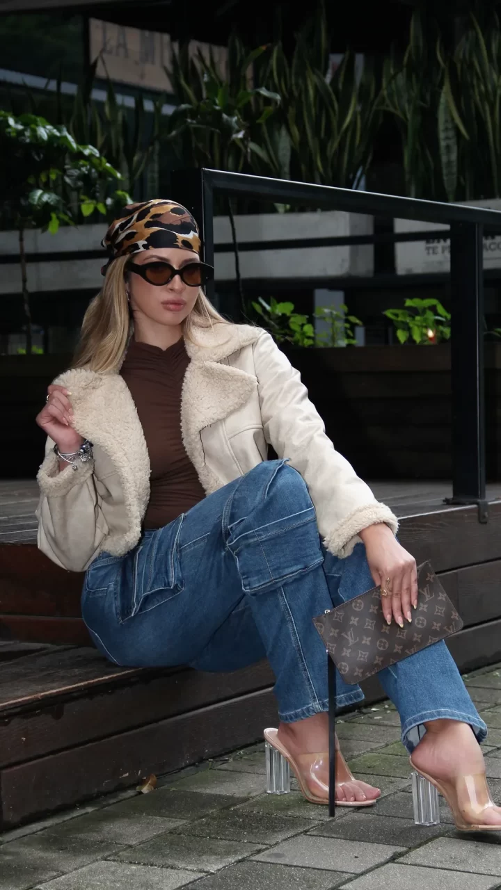 CHAQUETA CUERO DOBLE FAZ