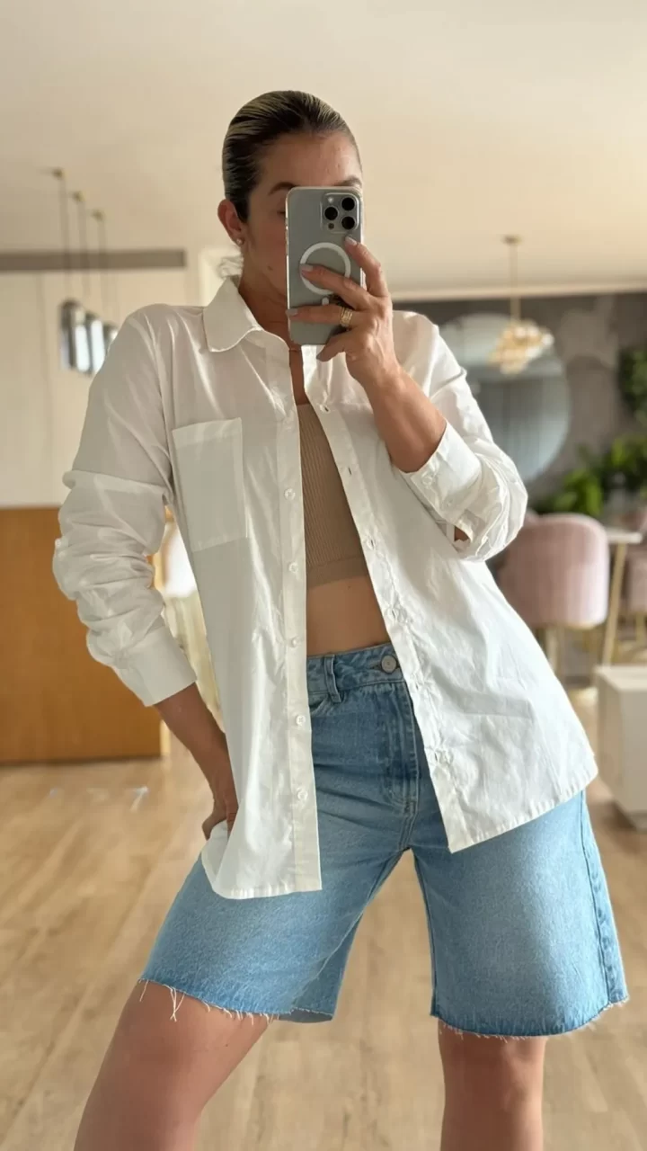 CAMISERA POPELINA MANGA LARGA