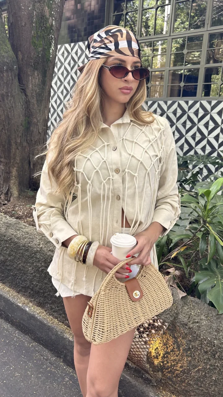 CAMISA MACRAMÉ