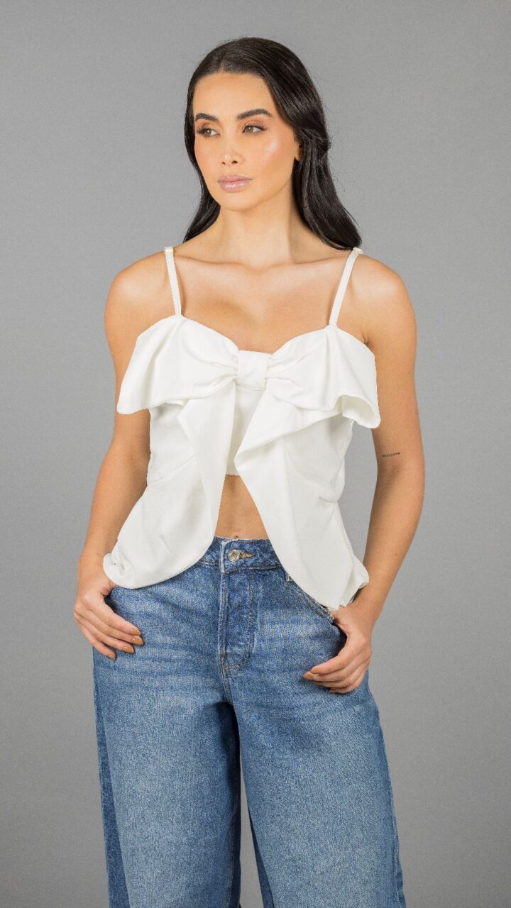 BLUSA CON LAZO