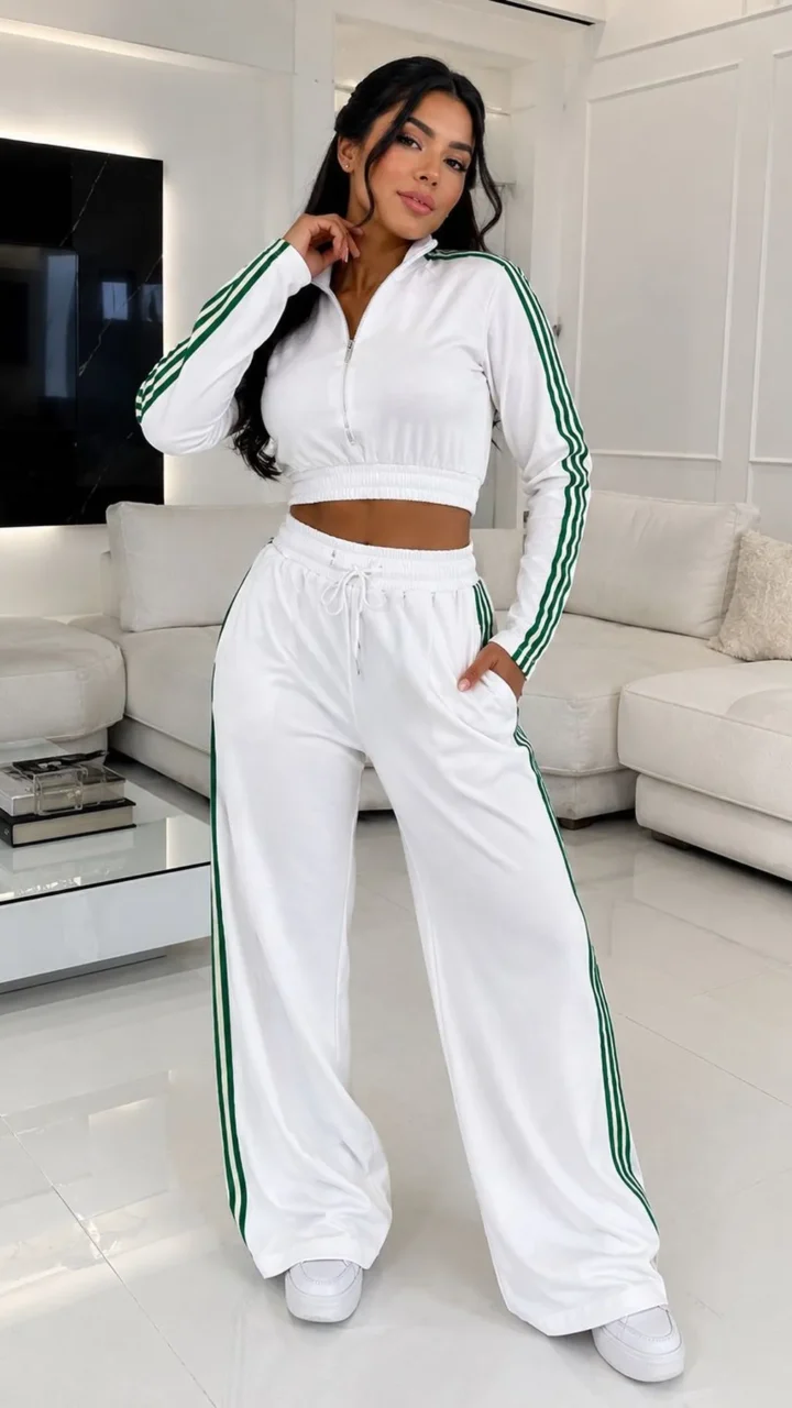 SET DEPORTIVO RAYAS VERDES
