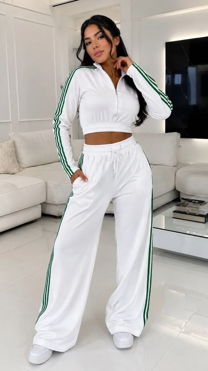 SET DEPORTIVO RAYAS VERDES