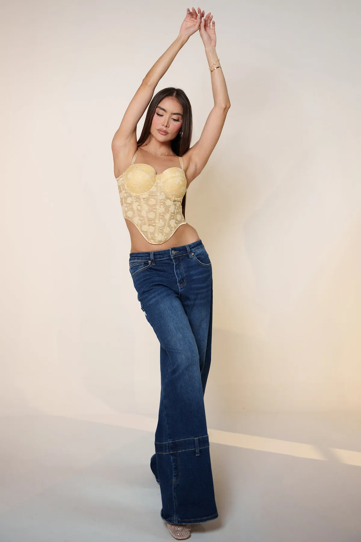 CORSET CON VARILLA EN FLORES - Imagen 2