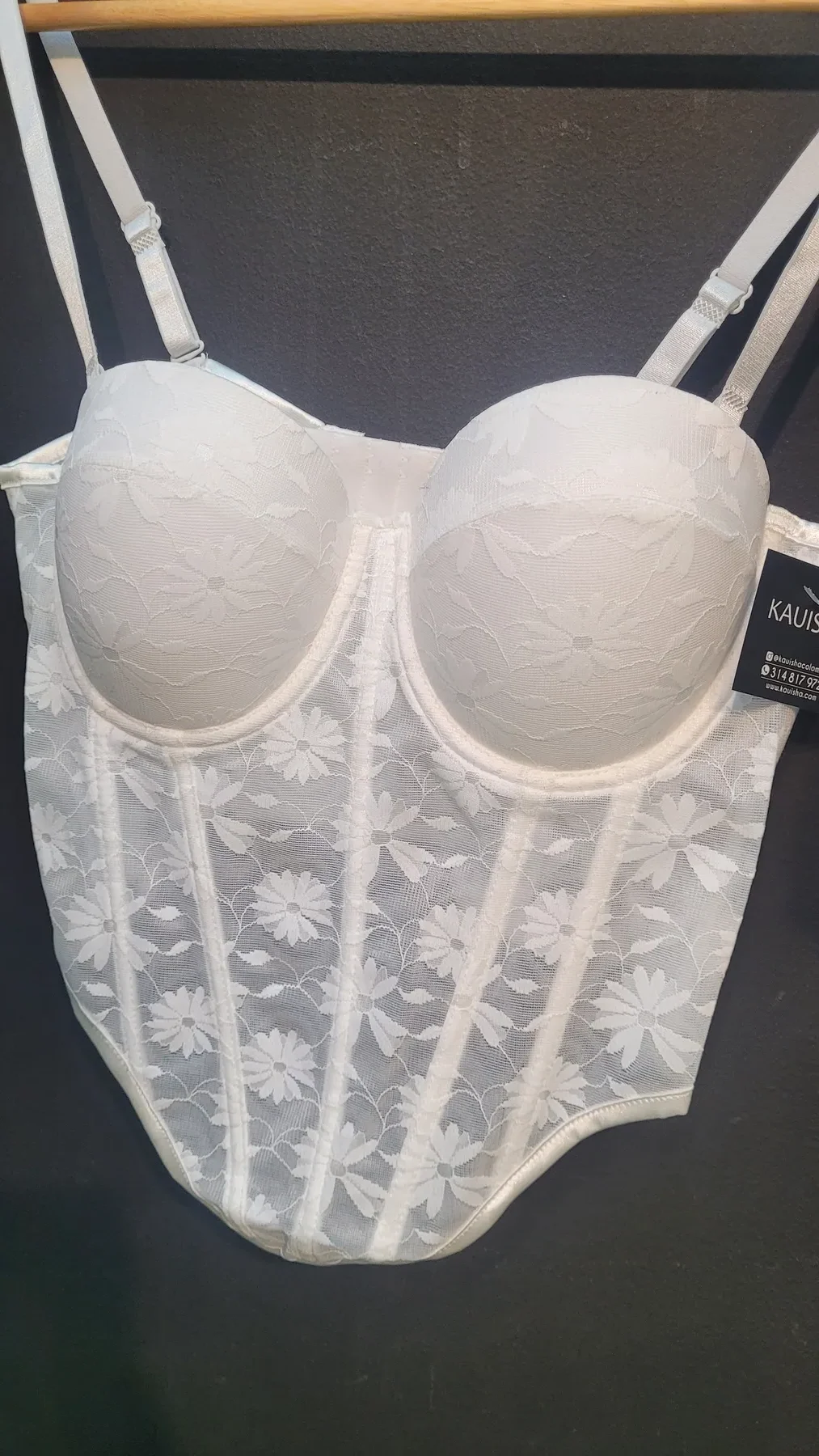 CORSET CON VARILLA EN FLORES - Imagen 4