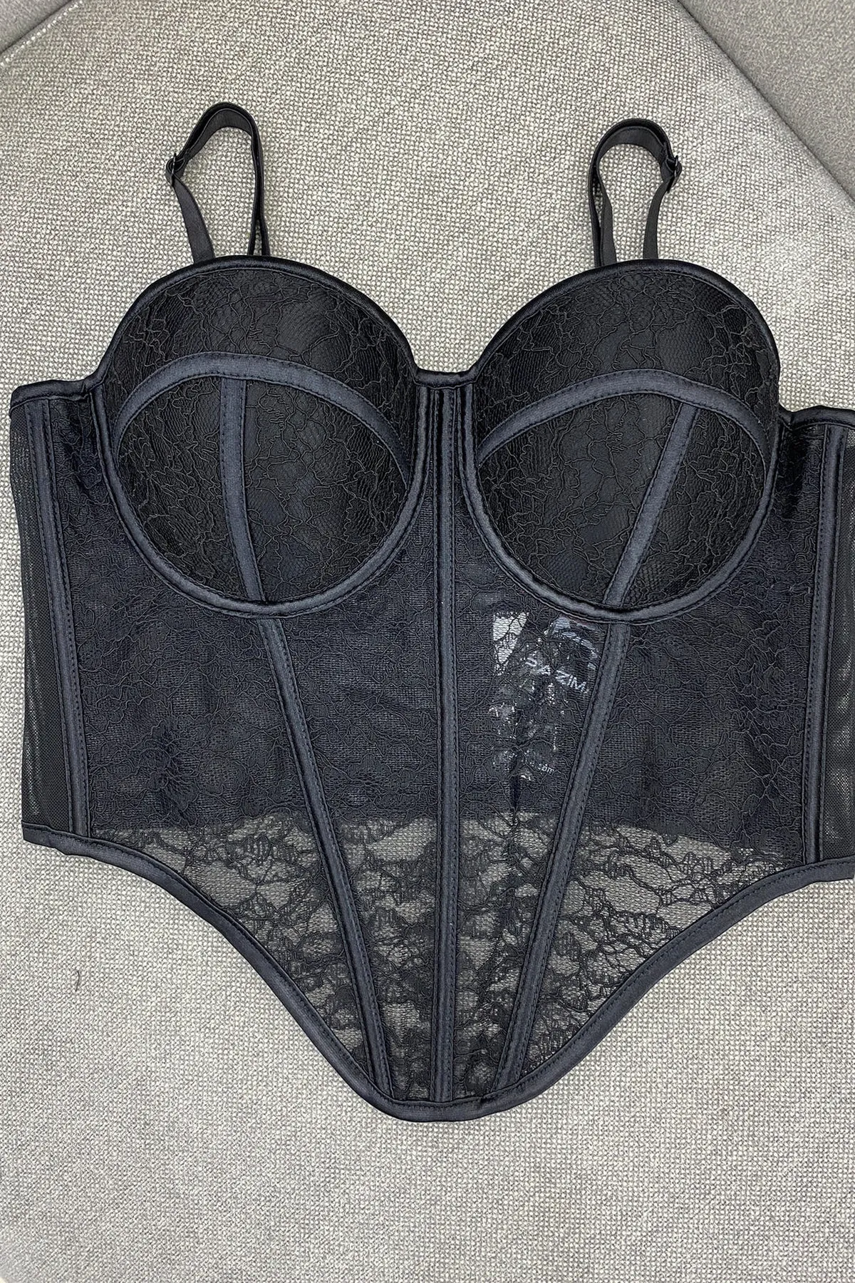 CORSET EN RELIEVE Y CON PUNTA - Imagen 4