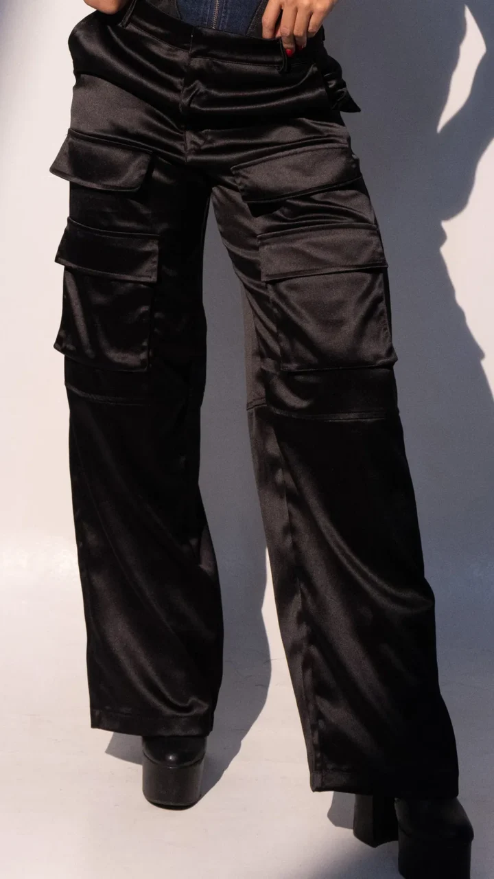 PANTALON SATIN TIPO CARGO